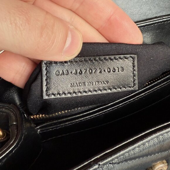 Saint Laurent Black Quilted Loulou Toy Crossbody Bag - Picture 12 of 16